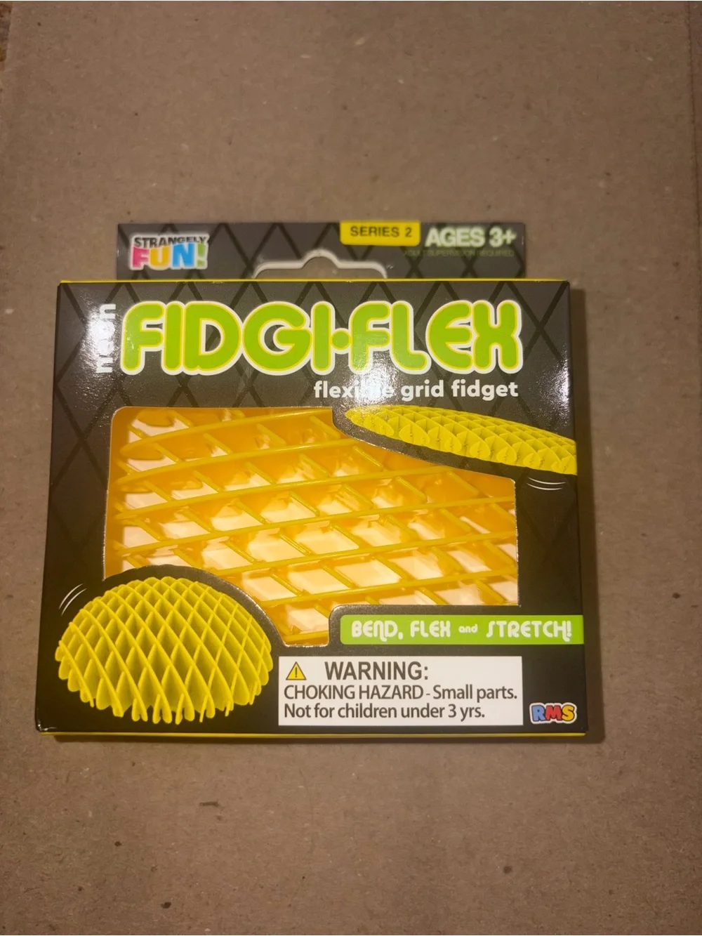 Yellow Flexible Grid Fidget Toy